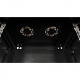 Шкаф 19" телекоммуникационный настенный, 15U  769x600х450 мм, дверь металл, черный